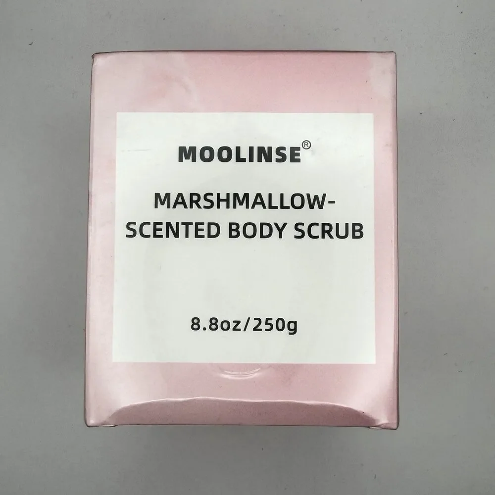 MOOLINSE Marshmallow Scent Body Scrub 8.8 oz Exfoliating Moisturizing New Sealed
